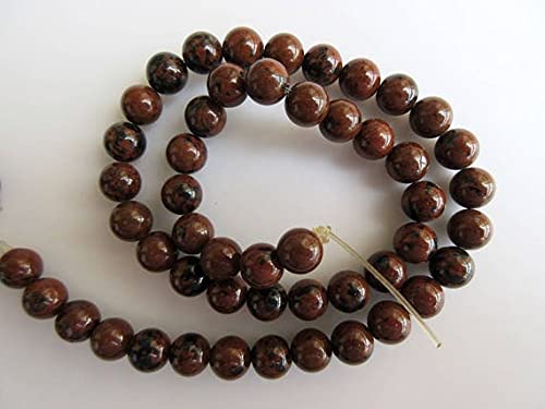 Perles Obsidienne Tigre 8mm pour créer vos bracelets de lithothérapie et bijoux bien-être