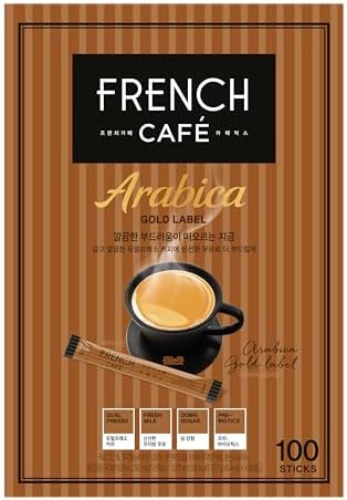 French Cafe Arabica Gold Label Instant Coffee Mix (100 sticks)
