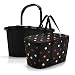Produktbild reisenthel, Set aus carrybag BK + coolerbag UH, BKUH, Einkaufskorb mit passender Kühltasche, Frame Black + dots