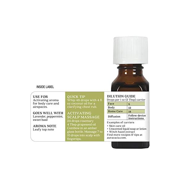 Aura Cacia Rosmarin Essential Öl 15 ml – Bild 6