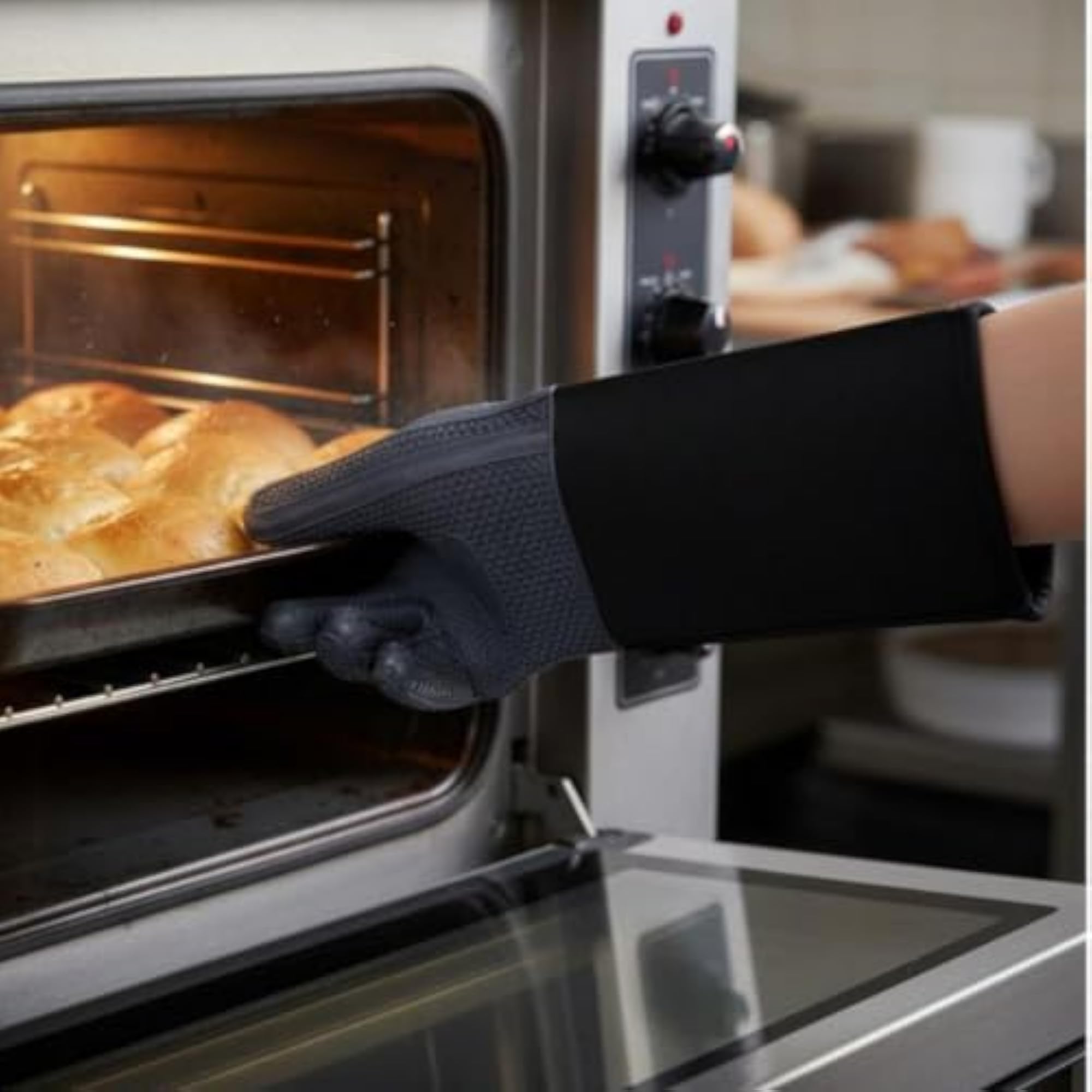 Silicone Oven Glove, Non-Slip Grip Design