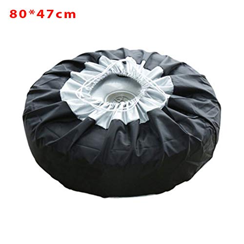 Image of Faddare Truck Trailer Universal Spare Tire Cover, 1 /2 /4pcs Storage Bags Tyre Spare Cover Lightweight Tire Case Durable Wheel Protection Cover(Size:80 * 47cm, 1pc)