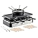 Price comparison product image Cooks Professional Electric Raclette Grill & Fondue Set 1400w with Non-Stick Metal Grill Plate, 1L Pot, Mini Pans, Wooden Spatulas, Forks & Adjustable Thermostat for Parties & Group Dining | 8 Person