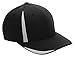 Team 365 by Flexfit Adult Pro-FormanceÂ® Front Sweep Cap L/XL BLACK/ SP SILVER