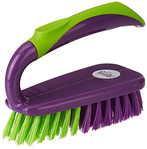 Image of Amazon Brand - Presto! Multipurpose Scrubber Brush for Tiles and Surfaces, Multicolour (PREJEYORP20002)