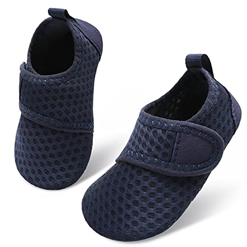 L-RUN Newborn Pool Sandals for Boys Infant Swim Shoes Navy 12-18 Months=EU19-20 - Thumbnail 3
