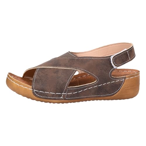 Basket marche couleur unie style sandales confort double bande