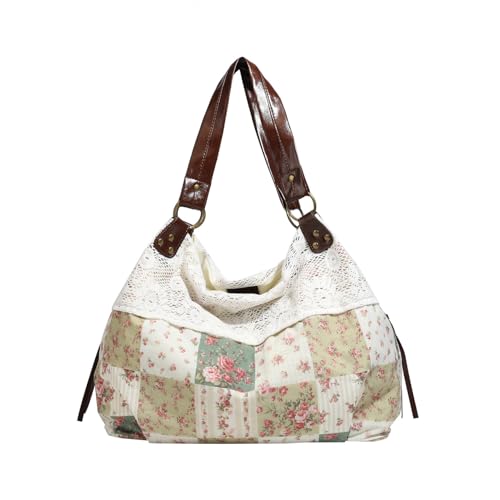 JQWYGB Floral Cottagecore Tote Bag