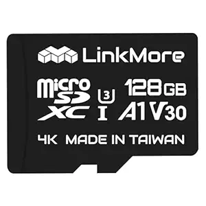 LinkMore 128GB Micro SDXC Card, XV13 Agon Lite, A1, UHS-I, U3, V30, Class 10 Compatible, Read Speed Up to 100 MB/s,Write Speed Up to 40 MB/s, SD Adapter Included