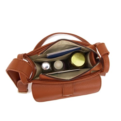 Sac messager en cuir petit format pour les courses et sorties