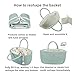 Large Baby Diaper Caddy Organizer for Girl Boy Rope Nursery Storage Bin Basket Portable Holder Tote Bag for Changing Table Car Travel Baby Shower Gifts Newborn Essentials Registry Must Have Green
