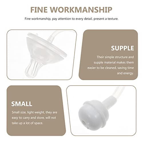 DOITOOL 3 pcs Seguro Grande Calibre Bebê Chupetas Bebê Aprenda Beber Pacifiatórios de Palha de Água