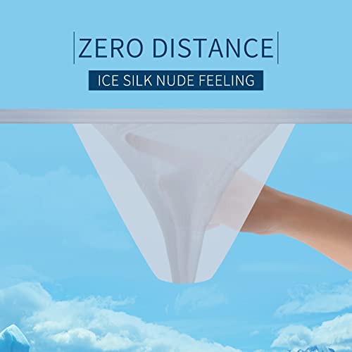 JEERLEEP Mens Sexy ice Silk Bikini Tie Side G String T Back Thongs Briefs Adjustable Underwears3