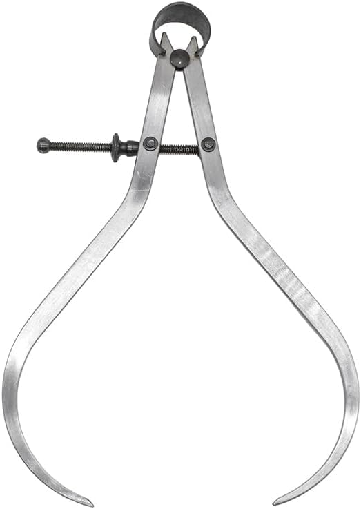 8-Inch Outside Caliper | Precision Spring-Loaded Measuring Tool | Durable Carbon Steel Construction