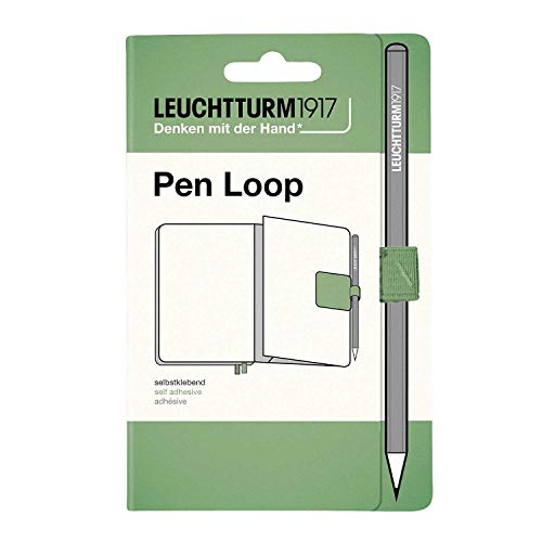 Leuchtturm1917 Notizbuch Muted Colors Hardcover Medium A5 dotted komplett mit Original Penloop Stiftschlaufe von Leuchtturm1917 Farbe salbei