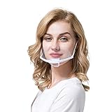 ZWB 10PCS Transparente Escudo Health Care Herramienta desechable Anti-Niebla y antibacteriana máscara Transparente máscara Restaurante Food Show de plástico