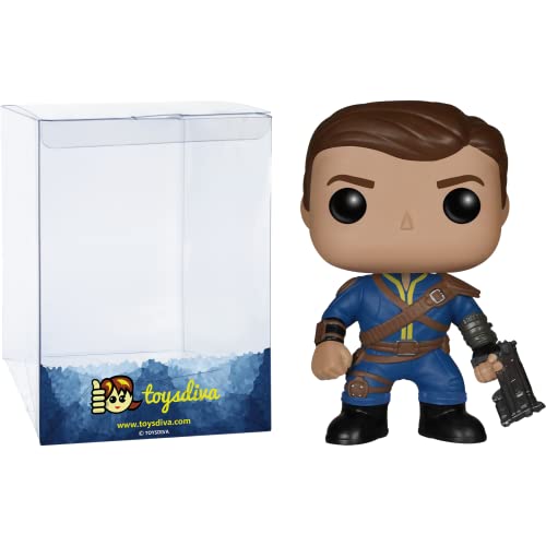 Lone Wanderer [Male]: P O P ! Games Vinyl Figurine Bundle With 1 Compatible 'Toysdiva' Graphic Protector (047 - 05848 - B)