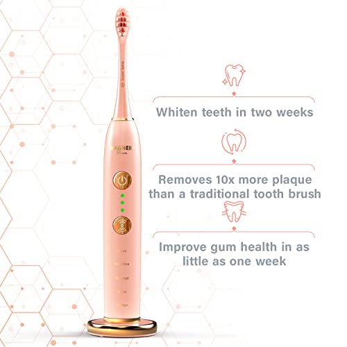 Wagner & Stern WHITEN+ Edition. Smart Electric Toothbrush with Pressure Sensor. 5 Brushing Modes and 3 Intensity Levels, 8 Dupont Bristles, Premium Travel Case. - Thumbnail 6