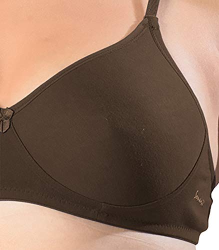 Image of SONARI Womens Non Padded Cotton Bra | Wire Free, Medium Coverage, Seamless Cups, Comfortable Polyester Cotton Blend Fabric | Adjustable Straps, Ideal for Everyday Wear - Smile