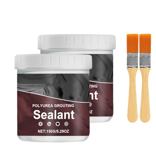 Polyurea Grout Sealant, 5.29 Oz Polyurea Grouting Sealant, Grout Sealer for Shower Tile, Waterproof Sealant Coating, Multifunctional Shower Tile Grout Sealer (2pcs)