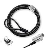 Cable Technologies PC-Sicherheitskabel 1, 8 m, Nano-Stahl, Diebstahlschutz Notebooks, Kensington Nanosaver Sicherheitssteckplätze, 2 Schlüssel, Nano-Saver Sicherheitsschloss, PVC-Beschichtung, 180 cm