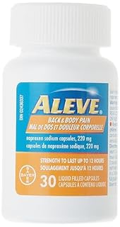 ALEVE Back and Body Pain Relief, clinically proven, Fast-Acting, Long-lasting, Naproxen Sodium 30 count