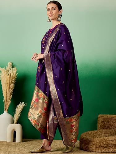 Image of arriva fab Women's Embroidery Kurta Set With Duppata