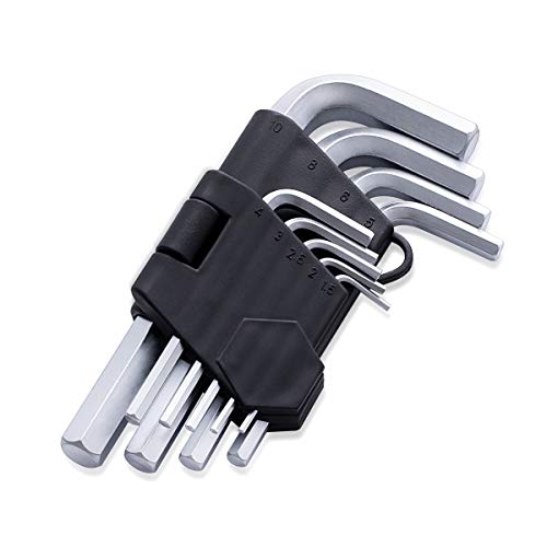 FINDER XJ193126P Arm Hex Key Wrench Set Chrome Vanadium, Metric, set of 9 pieces, Standard