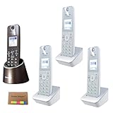 パナソニック対応 VE-GDS18DL-T 純正品 増設子機3台セット コードレス電話機 迷惑防止機能搭載 子機増設セットVE-GDS18DL-T＋KX-FKD405-S 子機4台セット デジタルコードレス電話機 子機合計4台 【子機増設設定済】 オリジナル付箋付き