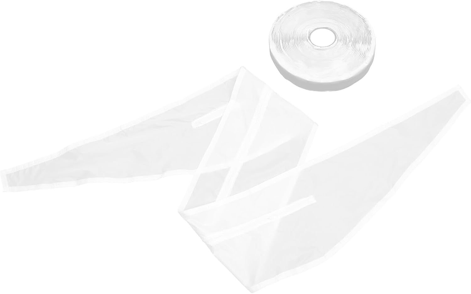 WOONEKY Air Conditioner Window Sealing Cloth 4m Oxford Fabric Sliding Door Windshield Portable Ac Vent Cover Air Conditioning Deflector for Home Cooling Accessories
