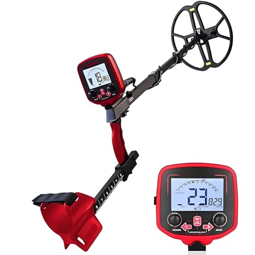 XIAOQENAN Detectores de metales de alta precisión con detección de profundidad de 10 pulgadas, sondas impermeables y sensibilidad ajustable para la búsqueda del tesoro