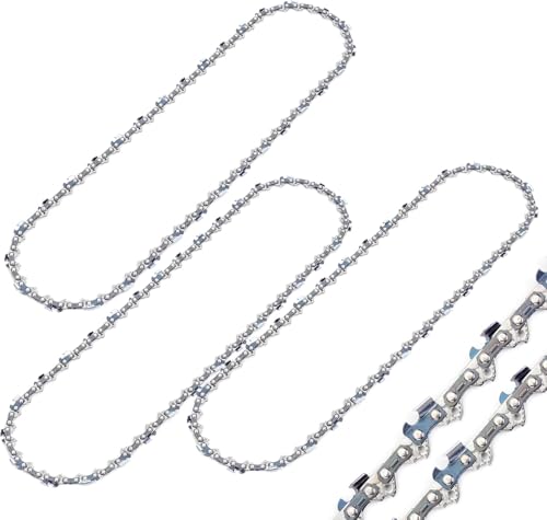 3 x Chaîne de Tronçonneuse, 3/8 LP 52 Maillons, Jauge 1,3 mm – 35 cm Chaîne de Rechange Antirebond pour Guide 14 Pouces, Compatible avec Husqvarna Dolmar Einhell Makita Hitachi Oregon et autres