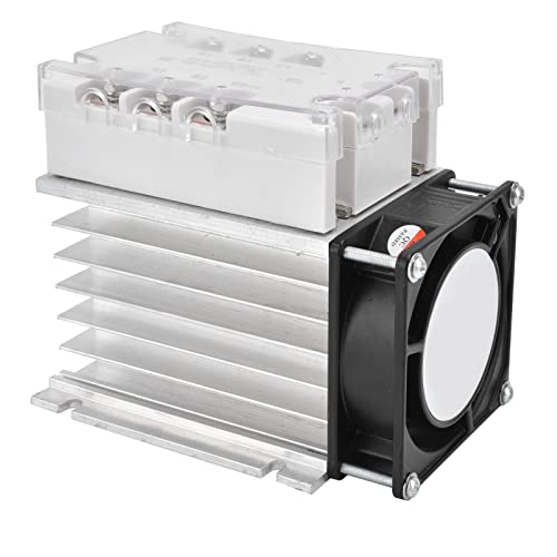 Relais statique triphasé 480VAC TSR-60DA-R avec radiateur pour moteurs - 4
