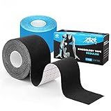 Cinta sin cortar personalizable (5M x 5CM): La cinta elástica AnjoCare adopta rollos continuos que pueden ser cortados fácilmente a las longitudes o formas requeridas de acuerdo a las diferentes necesidades, haciéndola adecuada para diferentes partes del cuerpo como el cuello, la rodilla, el codo, la espalda, la muñeca, los hombros y así sucesivamente... ( por favor, redondee la esquina de las tiras antes de la aplicación para mantenerla firmemente sujeta a la zona aplicada)