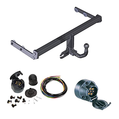 ATTELAGE avec faisceau 7 broches | Ford Focus de 1998 à 2004 Berline/crochet «col de cygne» démontable avec outils