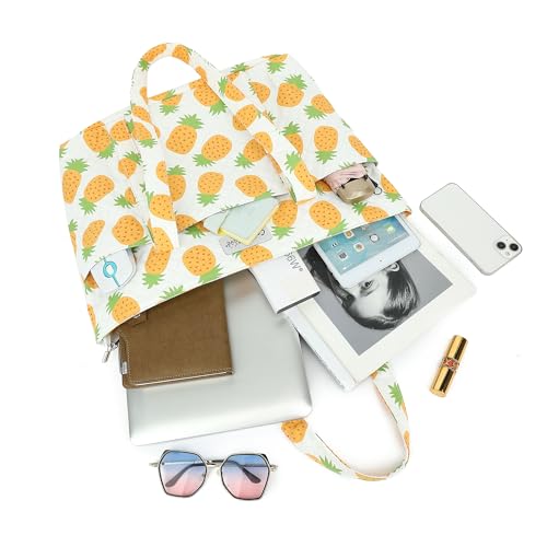 Canvaslove Women's Tote Bag With Laptop Compartment For Laptop Computer Up to 15.6 inch,Handbag for Shopping,Work and Travel2