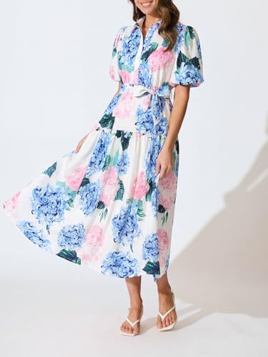 Image of Maxigerui Women's Summer Floral Maxi Dress Spring Wedding Guest Dress 2026