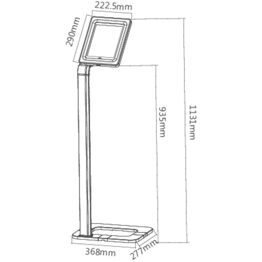 Renkforce PAD15-01 Tablet-Ständer Universal 24,6 cm (9,7) - 25,7 cm (10,1)