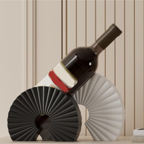 Soporte para botellas de vino de resina minimalista miniatura 5