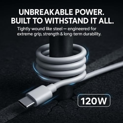 Image of 120W 6A USB Type C Cable , USB C Fast Charging Cable for Redmi 14C Note 14 13 12 11S 10 Pro for Xiaomi 14T 13T 12 Pro, Turbo Charging Cable for Xiaomi 15 14 Ultra Pad 7, POCO F7 F6 X7 M6 Pro