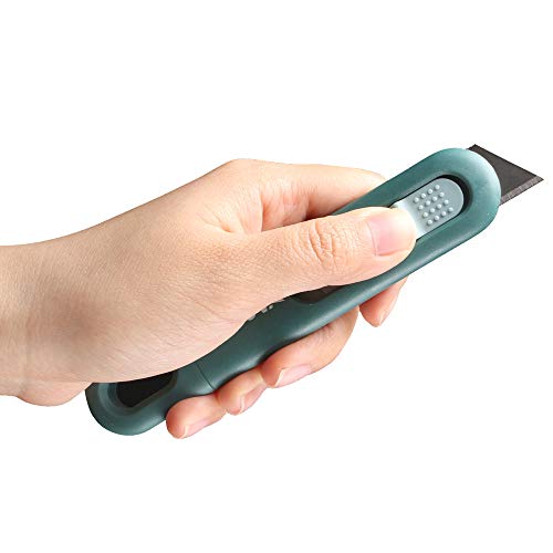Image of Nova Disposable Safety Knife, Utility Knife, Box Cutter, Fixed Compact Cut, Ambidextrous Feature, Ideal for Food Industry, Warehouse, for Cutting Boxes, Cartons, Packing. (3 Pack)