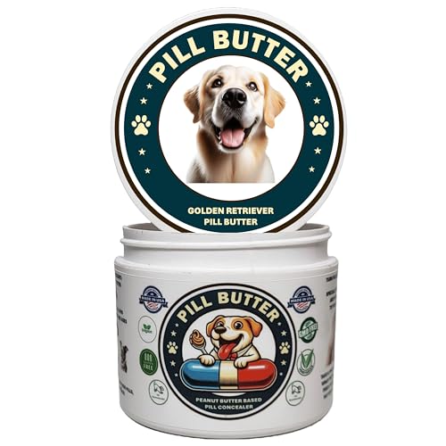 Golden Retriever Dog Treats to Wrap Pills (+100 Breeds) Jar