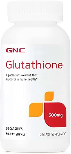 GNC Glutatión 500 mg, 60 cápsulas, apoya la salud inmunológica