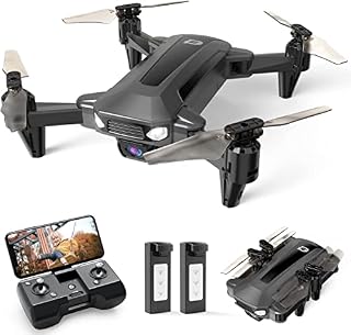 DEERC Drone for Kids with Camera 1080P HD FPV, D40 Foldable Mini Quarcopter for Beginners with Throw to Go, Altitude Hold, Voice Control, Trajectory Flight, Gesture Selfie, 3D Flips, 2 Batteries