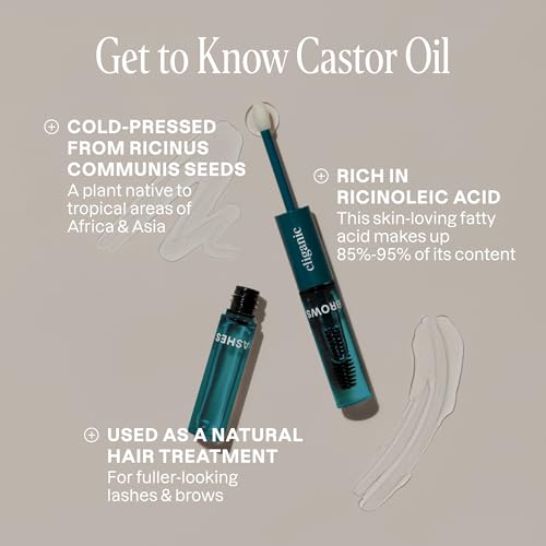 Cliganic Organic Castor Oil Lash & Brow Serum, 0.34 oz — view 2