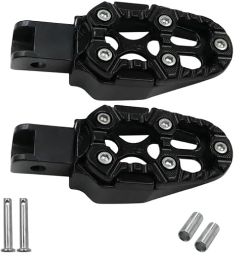 Pédales arrière de moto noires pour le confort du passager lors des longs voyages