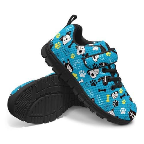 Kids Boys Girls Sports Sneakers Breathable Non Slip Strap Athletic Tennis Shoes Comfort Casual Running Shoes US 11-15