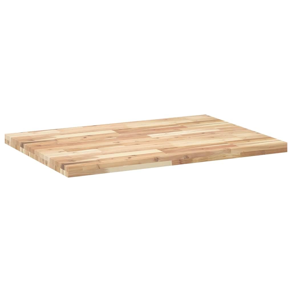 vidaXL Schreibtischplatte Unbehandelt 120x70x4 cm Massivholz Akazie, Arbeitsplatte, Küchen Arbeitsplatte, Ersatztischplatte, Tischplatte