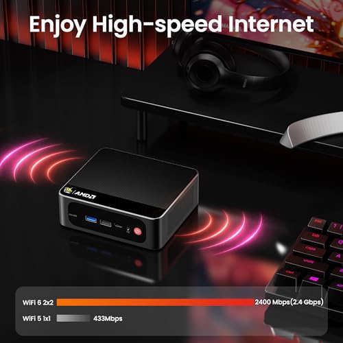 Image of Beelink SER5 Max Mini PC, 7735HS AMD Ryzen R7 (8C /16T,Up to 4.75GHz) 24GB LPDDR5 1TB PCle4.0 SSD Mini Computer, Radeon 680M 12CU 2200MHz, 2.5G LAN /BT5.4 /Wifi6,HDMI /DP /Type-c /4K Triple Display Micro PC