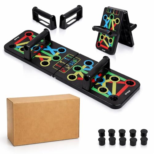 Image of ODDISH Way to Fitness Double Spring Tummy Trimmer and Push Up Board Combo Pack for Men & Women - Abdominal Workout for Home & Gym Use
